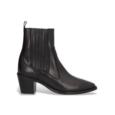 Alpe para mulher. 258117 Nevada Leather Ankle Boots preto (36), Couro, 5 a 8cm, Zíper, Casual Alpe para mulher. 258117 Nevada Leather Ankle Boots preto (36), Couro, 5 a 8cm, Zíper, Casual