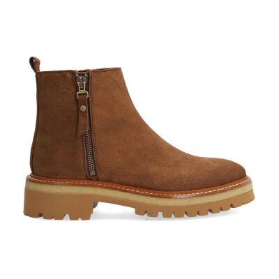 Alpe para mulher. 548311 Botins nórdicos em pele castanha (38), Couro, Marrom, Plano, Cordão, Casual Alpe para mulher. 548311 Botins nórdicos em pele castanha (38), Couro, Marrom, Plano, Cordão, Casual