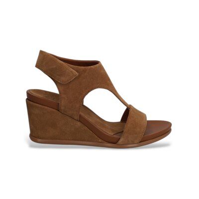 Alpe para mulher. 561411 Yara Juliette cunhas em pele castanha (38), Marrom, 5 a 8cm, Camurça, Velcro, Casual Alpe para mulher. 561411 Yara Juliette cunhas em pele castanha (38), Marrom, 5 a 8cm, Camurça, Velcro, Casual