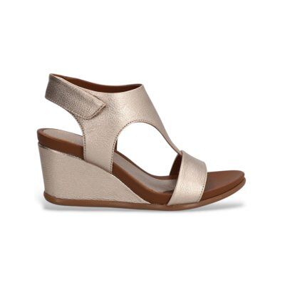 Alpe para mulher. 561441 Yara Juliette cunhas em pele prateada (38), Couro, Prata, 3 a 5cm, Velcro, Casual Alpe para mulher. 561441 Yara Juliette cunhas em pele prateada (38), Couro, Prata, 3 a 5cm, Velcro, Casual