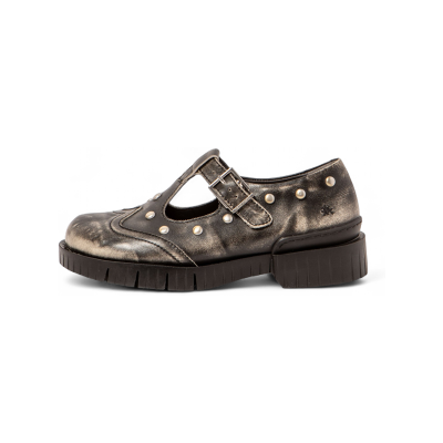 Art para mulher. 11834S1EH003_001 Sapatos Oxford 1834S em pele cinzenta (41), Couro, Plano, 1 a 3cm, Fivela, Casual, Cinza Art para mulher. 11834S1EH003_001 Sapatos Oxford 1834S em pele cinzenta (41), Couro, Plano, 1 a 3cm, Fivela, Casual, Cinza