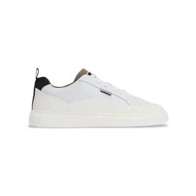 Barbour para homem. MFO0843 Stannington Trainer sapatos de couro branco (44), Plano, Cordão, Casual Barbour para homem. MFO0843 Stannington Trainer sapatos de couro branco (44), Plano, Cordão, Casual