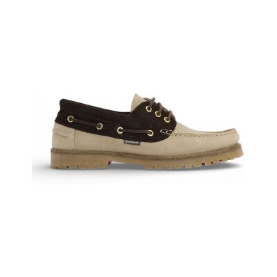 Barbour para homem. MFO0795 Sapatos de convés em pele castanho, bege (43), Couro, Marrom, Plano, Cordão, Casual Barbour para homem. MFO0795 Sapatos de convés em pele castanho, bege (43), Couro, Marrom, Plano, Cordão, Casual