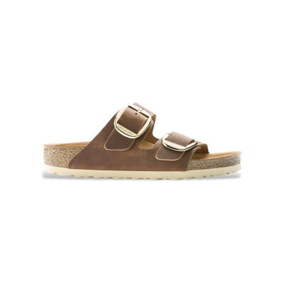 Birkenstock para mulher. 1011073 Sandálias de Couro Arizona Big Buckle Leoi (Ajuste Estreito) castanho (41), Marrom, Plano, Nenhum, Casual Birkenstock para mulher. 1011073 Sandálias de Couro Arizona Big Buckle Leoi (Ajuste Estreito) castanho (41), Marrom, Plano, Nenhum, Casual