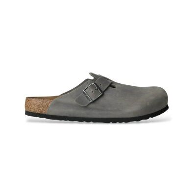 Birkenstock para homem. 1013255 Tamancos de Couro Boston (Ajuste Regular) cinza (40), Plano, Fivela, Casual Birkenstock para homem. 1013255 Tamancos de Couro Boston (Ajuste Regular) cinza (40), Plano, Fivela, Casual
