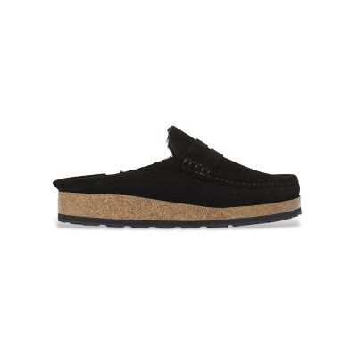 Birkenstock para homem. 1028110 Tamancos Naples Shearling (Ajuste Regular) preto (46), Plano, Camurça, Nenhum, Casual Birkenstock para homem. 1028110 Tamancos Naples Shearling (Ajuste Regular) preto (46), Plano, Camurça, Nenhum, Casual