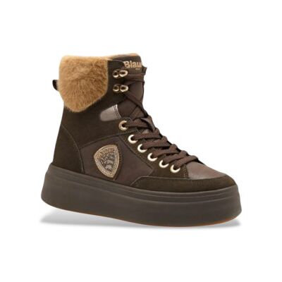 Blauer para mulher. F5EMERY01 Botins Emery em pele castanha (36), Couro, Marrom, 1 a 3cm, Cordão, Casual Blauer para mulher. F5EMERY01 Botins Emery em pele castanha (36), Couro, Marrom, 1 a 3cm, Cordão, Casual