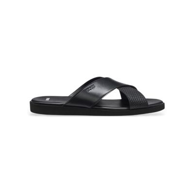 BOSS para homem. 50563155 Chinelos de dedo com tiras lisas pretas (45), Preto, Plano, Nenhum, Casual BOSS para homem. 50563155 Chinelos de dedo com tiras lisas pretas (45), Preto, Plano, Nenhum, Casual