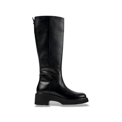 Camper para mulher. K400659-001 Botas de pele Milah preto (37), Couro, 5 a 8cm, Nenhum, Clássico Camper para mulher. K400659-001 Botas de pele Milah preto (37), Couro, 5 a 8cm, Nenhum, Clássico