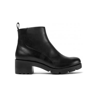 Camper para mulher. K400228-004 Botins de couro Wanda preto (36), 1 a 3cm, 3 a 5cm, Zíper, Casual Camper para mulher. K400228-004 Botins de couro Wanda preto (36), 1 a 3cm, 3 a 5cm, Zíper, Casual