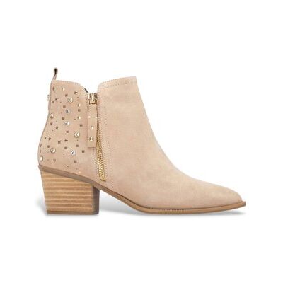 Carmela para mulher. 16315104-BEIGE Botins em pele 163151 castanho (40), Marrom, 5 a 8cm, Serraje, Zíper, Casual Carmela para mulher. 16315104-BEIGE Botins em pele 163151 castanho (40), Marrom, 5 a 8cm, Serraje, Zíper, Casual