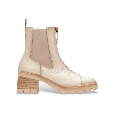 Hispanitas para mulher. HI243636 Botins Chelsea em pele bege (40), Couro, 5 a 8cm, Zíper, Casual Hispanitas para mulher. HI243636 Botins Chelsea em pele bege (40), Couro, 5 a 8cm, Zíper, Casual
