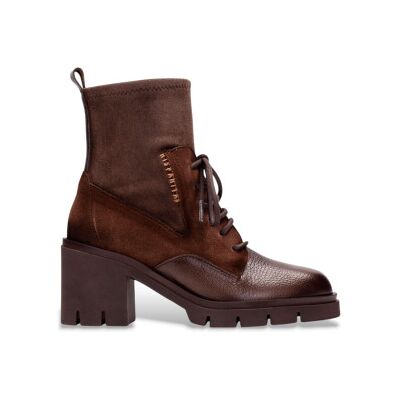 Hispanitas para mulher. HI254281 Zurich Rock Leather Ankle Boots castanho (41), Couro, Marrom, 5 a 8cm, Zíper, Casual Hispanitas para mulher. HI254281 Zurich Rock Leather Ankle Boots castanho (41), Couro, Marrom, 5 a 8cm, Zíper, Casual