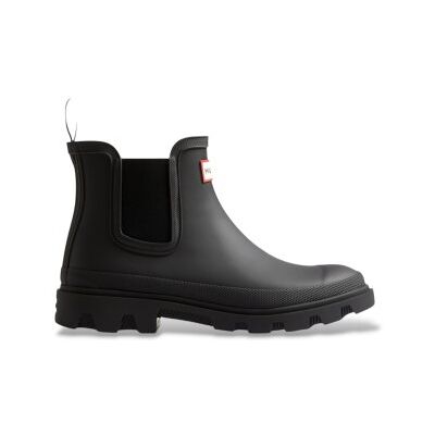 Hunter unisex. FRU0005261 Botas de chuva Downpour Chelsea preto (45/46), Plano, Nenhum, Casual, PVC Hunter unisex. FRU0005261 Botas de chuva Downpour Chelsea preto (45/46), Plano, Nenhum, Casual, PVC