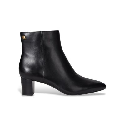 Lauren Ralph Lauren para mulher. 802967842001 Botins Demi em pele polida preto (36), Couro, 3 a 5cm, Zíper, Casual Lauren Ralph Lauren para mulher. 802967842001 Botins Demi em pele polida preto (36), Couro, 3 a 5cm, Zíper, Casual