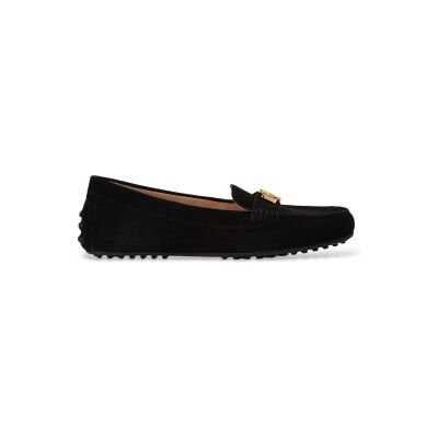 Lauren Ralph Lauren para mulher. 802821629018 Mocassins Barnsbury em camurça preta (37.5), Preto, Plano, Nenhum, Casual, Clássico Lauren Ralph Lauren para mulher. 802821629018 Mocassins Barnsbury em camurça preta (37.5), Preto, Plano, Nenhum, Casual, Clássico