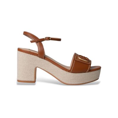 Liu Jo para mulher. SA6119P0102S3804 Sandálias de couro Harper04 castanho (41), Marrom, 3 a 5cm, Fivela, Casual Liu Jo para mulher. SA6119P0102S3804 Sandálias de couro Harper04 castanho (41), Marrom, 3 a 5cm, Fivela, Casual