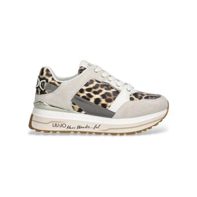 Liu Jo para mulher. BA6011PX811S3956 Sapatilhas Wonder Maxi 91 animalprint (37), Couro, 3 a 5cm, Cordão, Casual, Animal print Liu Jo para mulher. BA6011PX811S3956 Sapatilhas Wonder Maxi 91 animalprint (37), Couro, 3 a 5cm, Cordão, Casual, Animal print