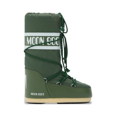 Moon Boot unisex. 80D1400440 Botas Icon Nylon verde (35/38), Plano, Cordão, Casual Moon Boot unisex. 80D1400440 Botas Icon Nylon verde (35/38), Plano, Cordão, Casual