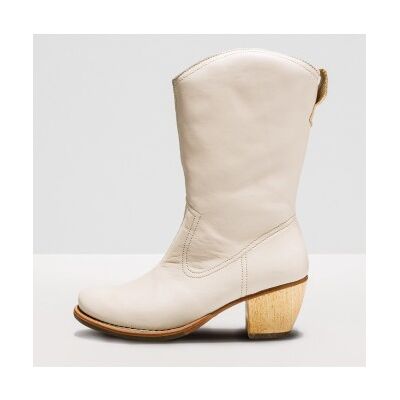Neosens para mulher. 330981F60003_0B0 Botas de couro S3098 Munson branco -Altura do calcanhar 5,5cm (37), 5 a 8cm, Zíper, Casual Neosens para mulher. 330981F60003_0B0 Botas de couro S3098 Munson branco -Altura do calcanhar 5,5cm (37), 5 a 8cm, Zíper, Casual