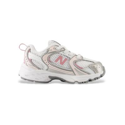 New Balance unisex para criança. IZ530V1 Tênis 530 Bungee branco (21 W), Plano, Cordão, Casual, Mesh, moda infantil New Balance unisex para criança. IZ530V1 Tênis 530 Bungee branco (21 W), Plano, Cordão, Casual, Mesh, moda infantil
