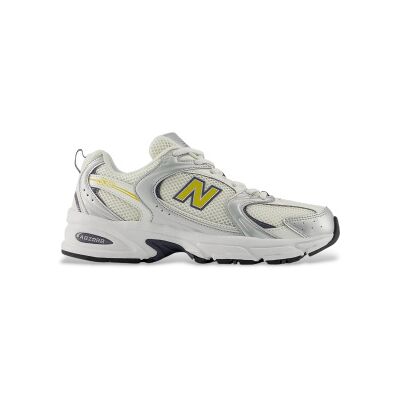 New Balance unisex. U530V1_LI Sapatos 530 brancos, prateados (37.5), Prata, Plano, Cordão, Casual New Balance unisex. U530V1_LI Sapatos 530 brancos, prateados (37.5), Prata, Plano, Cordão, Casual