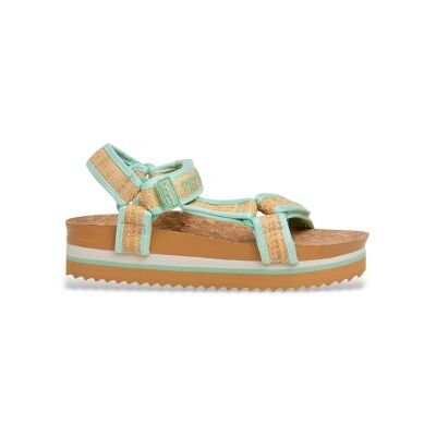 Pepe Jeans para mulher. PLS900027 Sandália verde-âmbar (41), 3 a 5cm, Velcro, Casual Pepe Jeans para mulher. PLS900027 Sandália verde-âmbar (41), 3 a 5cm, Velcro, Casual