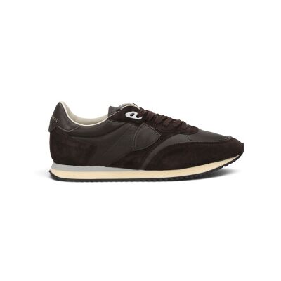 Philippe Model para homem. BVLU Sapatilhas de Pele Blville Low marrom escuro (41), Couro, Plano, Cordão, Casual Philippe Model para homem. BVLU Sapatilhas de Pele Blville Low marrom escuro (41), Couro, Plano, Cordão, Casual