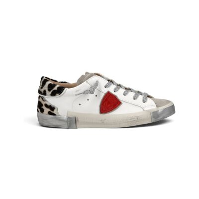 Philippe Model para mulher. PRLD Sapatilhas de Pele Prsx Low branco (41), Couro, Plano, Cordão, Casual Philippe Model para mulher. PRLD Sapatilhas de Pele Prsx Low branco (41), Couro, Plano, Cordão, Casual