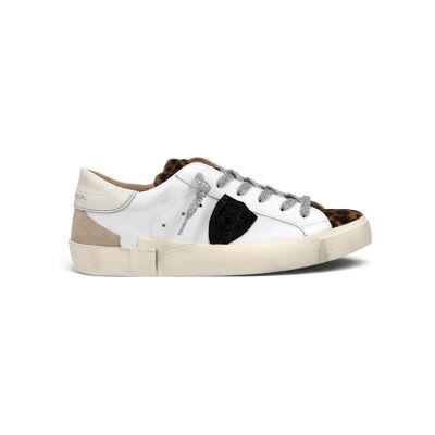 Philippe Model para mulher. PRLD Sapatilhas de Pele Prsx Low branco (41), Couro, Plano, Cordão, Casual Philippe Model para mulher. PRLD Sapatilhas de Pele Prsx Low branco (41), Couro, Plano, Cordão, Casual