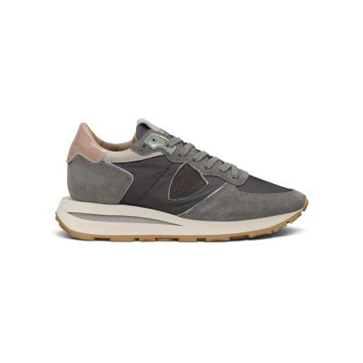 Philippe Model para mulher. TKLD Tênis de Couro Tropez Haute Low cinza (39), 3 a 5cm, Cordão, Casual Philippe Model para mulher. TKLD Tênis de Couro Tropez Haute Low cinza (39), 3 a 5cm, Cordão, Casual