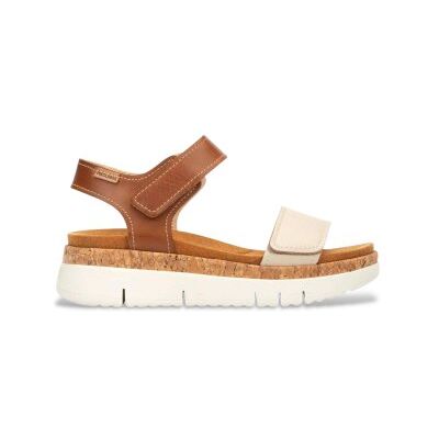 Pikolinos para mulher. W4N-0940C1 Sandálias Palma em pele castanha (36), Couro, Marrom, 1 a 3cm, Velcro, Casual Pikolinos para mulher. W4N-0940C1 Sandálias Palma em pele castanha (36), Couro, Marrom, 1 a 3cm, Velcro, Casual
