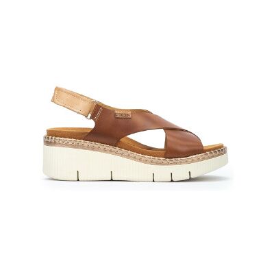 Pikolinos para mulher. W0K-0606C1 Sandálias de cunha em pele Gomera castanhas (38), Couro, Marrom, 3 a 5cm, Velcro, Casual Pikolinos para mulher. W0K-0606C1 Sandálias de cunha em pele Gomera castanhas (38), Couro, Marrom, 3 a 5cm, Velcro, Casual