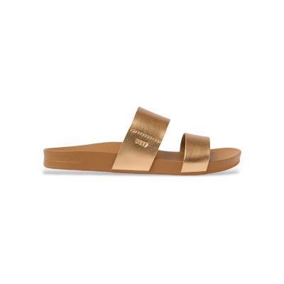 Reef para mulher. CJ9014 Sandálias Cushion Vista sunset bronze (42), Ouro, Plano, Nenhum, Casual, Beachwear Reef para mulher. CJ9014 Sandálias Cushion Vista sunset bronze (42), Ouro, Plano, Nenhum, Casual, Beachwear