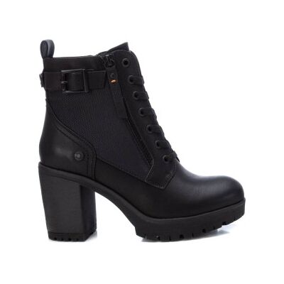 Refresh para mulher. 17123202-NEGRO Botins com fivela -Altura do salto 8cm- preto (39), 5 a 8cm, Cordão, Zíper, Casual, Imitação de couro Refresh para mulher. 17123202-NEGRO Botins com fivela -Altura do salto 8cm- preto (39), 5 a 8cm, Cordão, Zíper, Casual, Imitação de couro