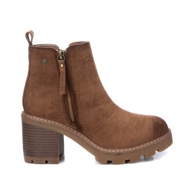 Refresh para mulher. 17212502-CAMEL Botins 172125 castanhos (37), Marrom, 5 a 8cm, Camurça, Zíper, Casual Refresh para mulher. 17212502-CAMEL Botins 172125 castanhos (37), Marrom, 5 a 8cm, Camurça, Zíper, Casual