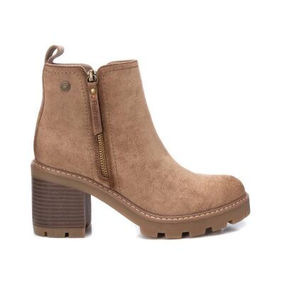 Refresh para mulher. 17212503-TAUPE Botins 172125 castanhos (40), Bege, 5 a 8cm, Camurça, Zíper, Casual Refresh para mulher. 17212503-TAUPE Botins 172125 castanhos (40), Bege, 5 a 8cm, Camurça, Zíper, Casual