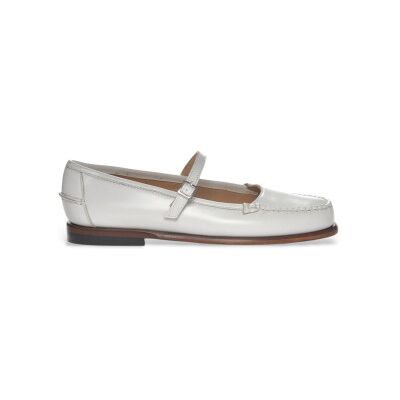 Sebago para mulher. 76113JW Sabrinas em pele branca Pop (41), Couro, Branco, Plano, Fivela, Casual, Clássico Sebago para mulher. 76113JW Sabrinas em pele branca Pop (41), Couro, Branco, Plano, Fivela, Casual, Clássico