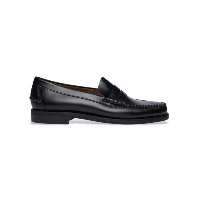 Sebago para homem. 7000300 Mocassins clássicos de couro preto (45), Plano, Nenhum, Casual, Sapatos de Festa Sebago para homem. 7000300 Mocassins clássicos de couro preto (45), Plano, Nenhum, Casual, Sapatos de Festa