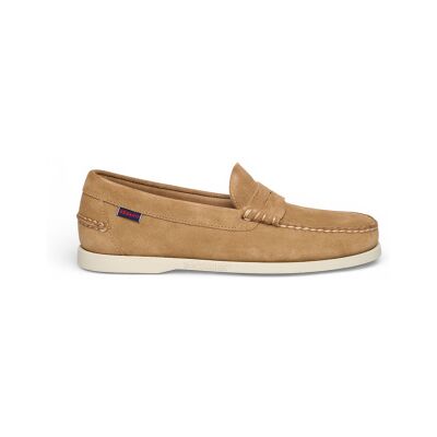 Sebago para homem. 7111MSW Mocassins de couro Dan Boat Flesh Out castanho (41), Marrom, Plano, Nenhum, Casual, Clássico Sebago para homem. 7111MSW Mocassins de couro Dan Boat Flesh Out castanho (41), Marrom, Plano, Nenhum, Casual, Clássico