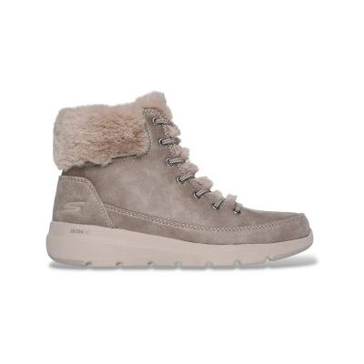 Skechers para mulher. 144202 Botins On-The-GO Glacial Ultra - Wonderland taupe (36), Tecido, Plano, Cordão, Casual Skechers para mulher. 144202 Botins On-The-GO Glacial Ultra - Wonderland taupe (36), Tecido, Plano, Cordão, Casual