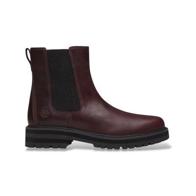 Timberland para mulher. TB0A2KK2EIW1 Botas Chelsea em pele Britton Drive, cor granada (38.5 W), Couro, Plano, Nenhum, Casual, Grená Timberland para mulher. TB0A2KK2EIW1 Botas Chelsea em pele Britton Drive, cor granada (38.5 W), Couro, Plano, Nenhum, Casual, Grená