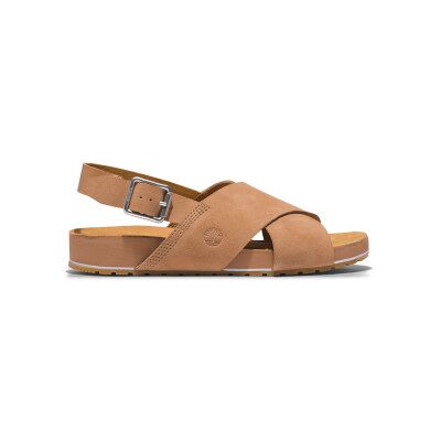 Timberland para mulher. TB0A41MQCW81 Sandálias de tira traseira castanhas (41 W), Marrom, Plano, Camurça, Fivela, Casual Timberland para mulher. TB0A41MQCW81 Sandálias de tira traseira castanhas (41 W), Marrom, Plano, Camurça, Fivela, Casual
