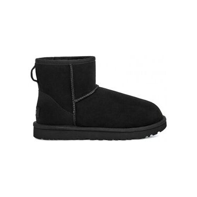 UGG para mulher. 1016222 Clássico Mini II botas de tornozelo de couro preto (37), Plano, Nenhum, Casual UGG para mulher. 1016222 Clássico Mini II botas de tornozelo de couro preto (37), Plano, Nenhum, Casual