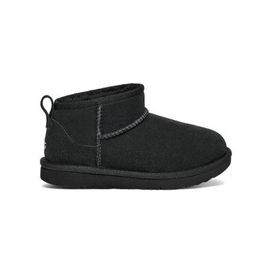 UGG para mulher/menina. 1130750K Classic Ultra Mini Leather Booties preto (35), Couro, Plano, Nenhum, Casual, Homewear, moda infantil UGG para mulher/menina. 1130750K Classic Ultra Mini Leather Booties preto (35), Couro, Plano, Nenhum, Casual, Homewear, moda infantil