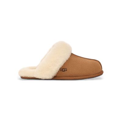 UGG para mulher. 1106872 Sapatilhas Scuffette II em pele castanha (37), Couro, Marrom, Plano, Homewear UGG para mulher. 1106872 Sapatilhas Scuffette II em pele castanha (37), Couro, Marrom, Plano, Homewear