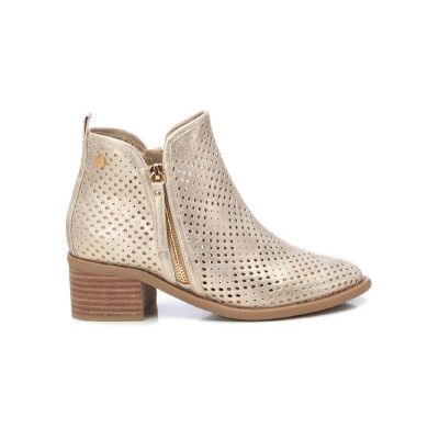 Xti para mulher. 14396101-ORO Botins em pele 143961 dourados (37), Couro, 5 a 8cm, Zíper, Casual Xti para mulher. 14396101-ORO Botins em pele 143961 dourados (37), Couro, 5 a 8cm, Zíper, Casual