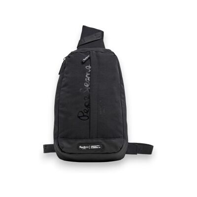 Pepe Jeans para homem. PM0300029 Saco de viagem Helmer preto (OSFA), Casual, Poliéster Pepe Jeans para homem. PM0300029 Saco de viagem Helmer preto (OSFA), Casual, Poliéster
