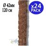 Suinga Poste Tutor Coconut Moss 120 Cm 42 Mm Pacote 24 Utilizado em Agricultura, Plantações e Floricultura