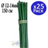 Suinga Poste Tutor Bambu Plastificado 150 Cm Diâmetro 12-14 Cm Pacote 25 Utilizado em Agricultura, Plantações e Floricultura